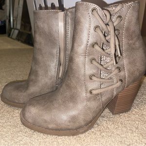 Ankle heeled booties